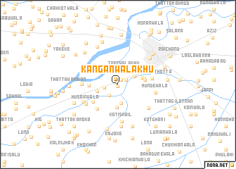 map of Kangānwāla Khu