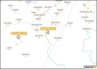 map of Kangara