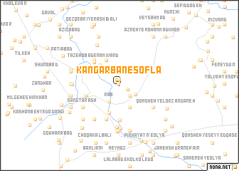 map of Kangarbān-e Soflá