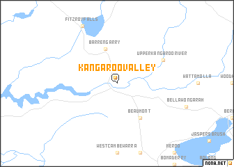 map of Kangaroo Valley