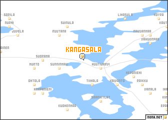 Kangasala (Finland) map - nona.net