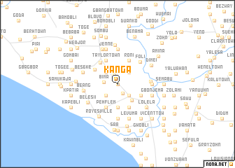 map of Kanga