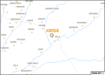 map of Kanga