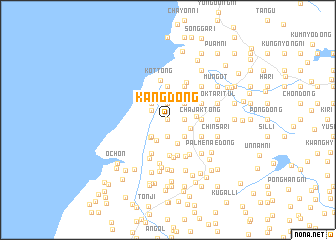 map of Kang-dong