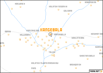 map of Kang-e Bālā