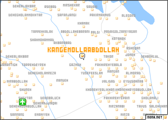 map of Kang-e Mollā ‘Abdollāh