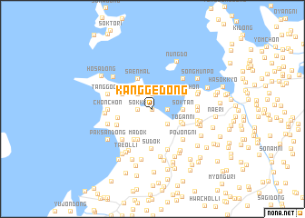 map of Kangge-dong