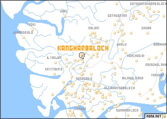 map of Kanghar Baloch