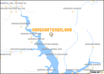 map of Kangkar Temon Lama