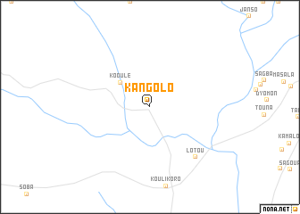 map of Kangolo