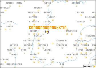 map of Kangôn Ngapaukkyin