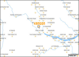 map of Kangon