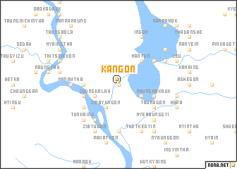 map of Kangon