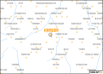 map of Kangon