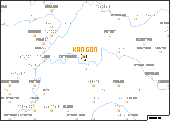 map of Kangon