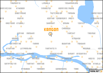 map of Kangon