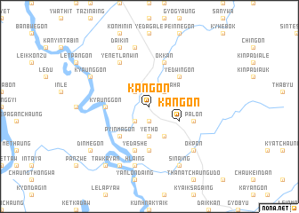 map of Kangon