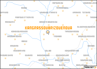 map of Kangrassou-Brizouénoua