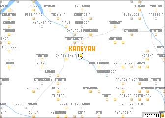 map of Kangyaw