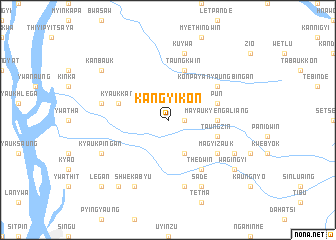 map of Kangyikon