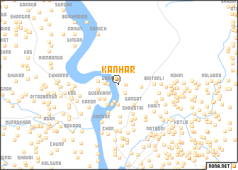 map of Kanhār