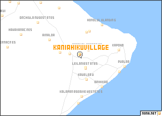 map of Kaniahiku Village