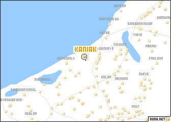 map of Kaniak