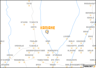 map of Kaniamé