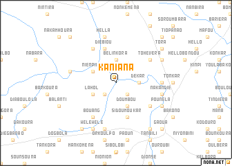 map of Kaniana