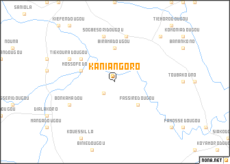 map of Kaniangoro