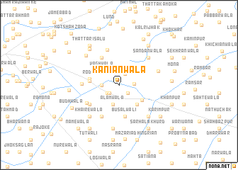 map of Kaniānwāla