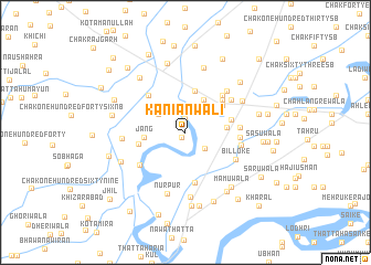 map of Kāniānwali
