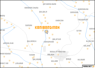 map of Kānī Bardīnah