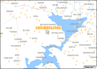 map of Kānī Bardīnah