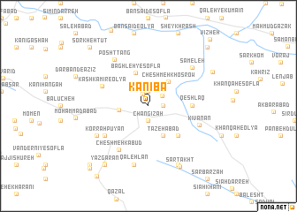 map of Kānī Bā