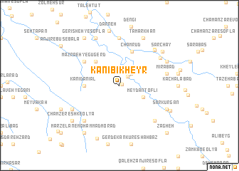 map of Kānī Bīkheyr