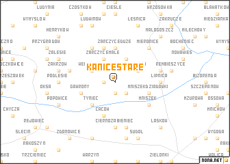 map of Kanice Stare