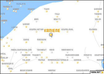 map of Kaniène