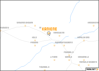 map of Kaniéné