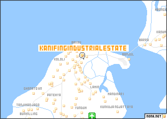 map of Kanifing Industrial Estate