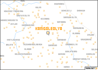 map of Kānī Gol-e ‘Olyā