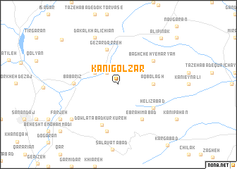 map of Kanī Golzār