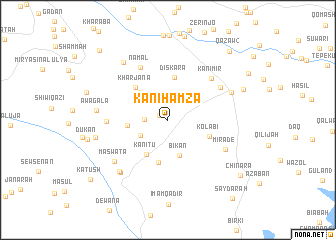 map of Kānī Ḩamza