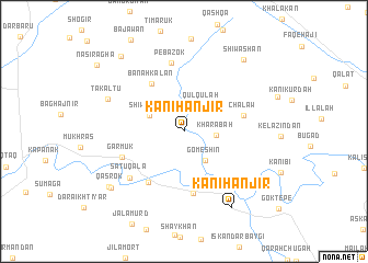 map of Kānī Hanjīr