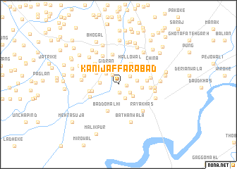 map of Kāni Jāffarābād