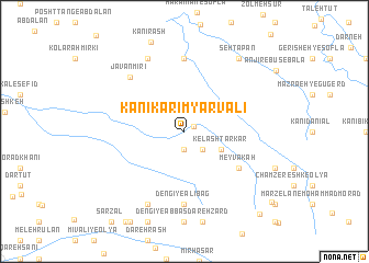 map of Kānī Karīm Yārvalī