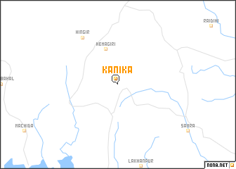 map of Kanika