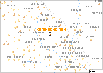 map of Kānī Kechkīneh