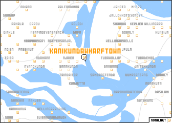map of Kani Kunda Wharf Town