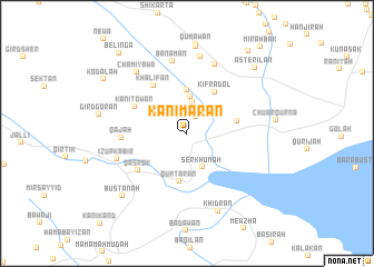 map of Kānī Mārān